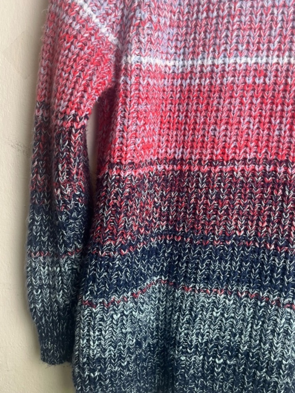 525 America Multicolor Knit Cardigan Open Front Sweater - Picture 11 of 12